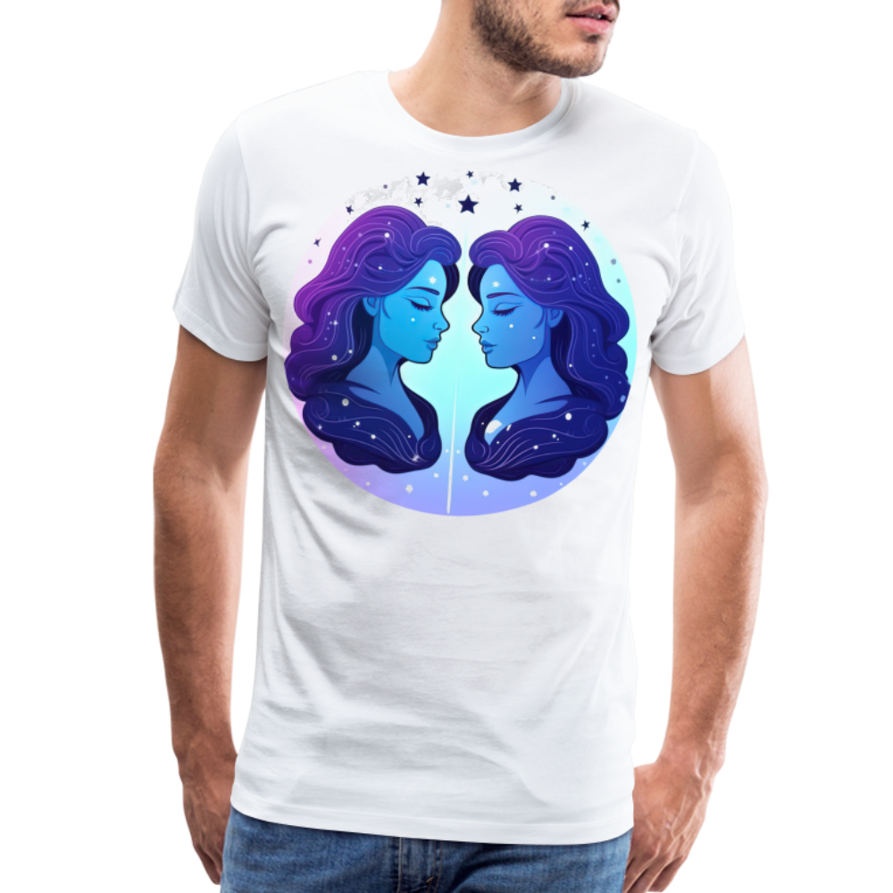 Men's Magic Gemini Premium T-Shirt - white