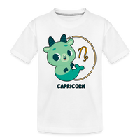 Thumbnail for Kid’s Cartoony Capricorn Premium Organic T-Shirt - white