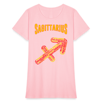 Thumbnail for Women's Power Words Sagittarius T-Shirt - pink