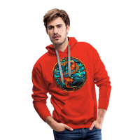 Thumbnail for Men’s Mosaic Pisces Premium Hoodie - red