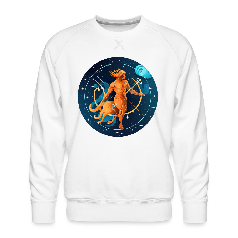 Men’s Mythical Sagittarius Premium Sweatshirt - white