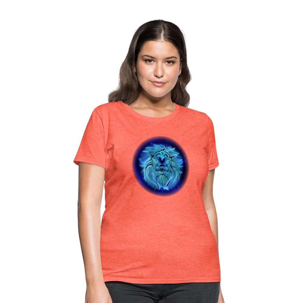 Women's Stellar Leo T-Shirt - heather coral