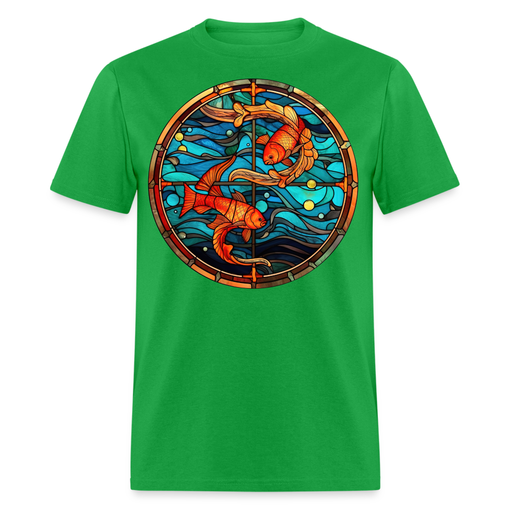 Men's Mosaic Pisces Classic T-Shirt - bright green