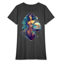 Thumbnail for Women's Mythical Aquarius T-Shirt - heather black