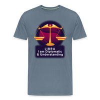 Thumbnail for Men's Glow Libra Premium T-Shirt - steel blue