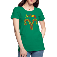 Thumbnail for Women's Power Words Aries Premium T-Shirt - kelly green