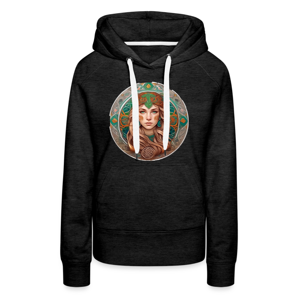 Women’s Mythical Virgo Premium Hoodie - charcoal grey