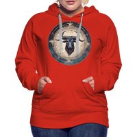 Thumbnail for Women’s Mythical Taurus Premium Hoodie - red