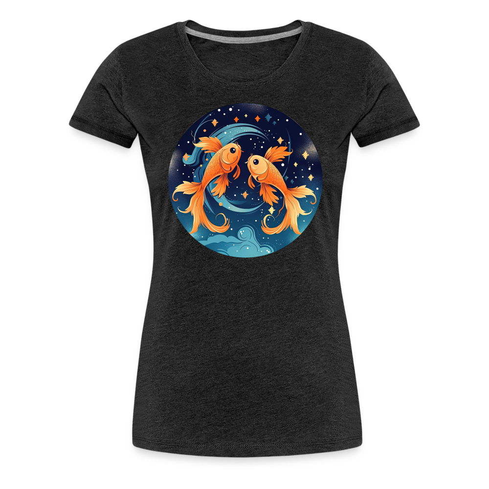 Women’s Magic Pisces Premium T-Shirt - charcoal grey