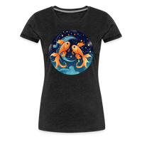 Thumbnail for Women’s Magic Pisces Premium T-Shirt - charcoal grey