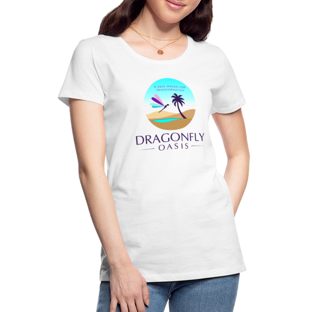 Women's Dragonfly Oasis V.1 Premium T-Shirt - white