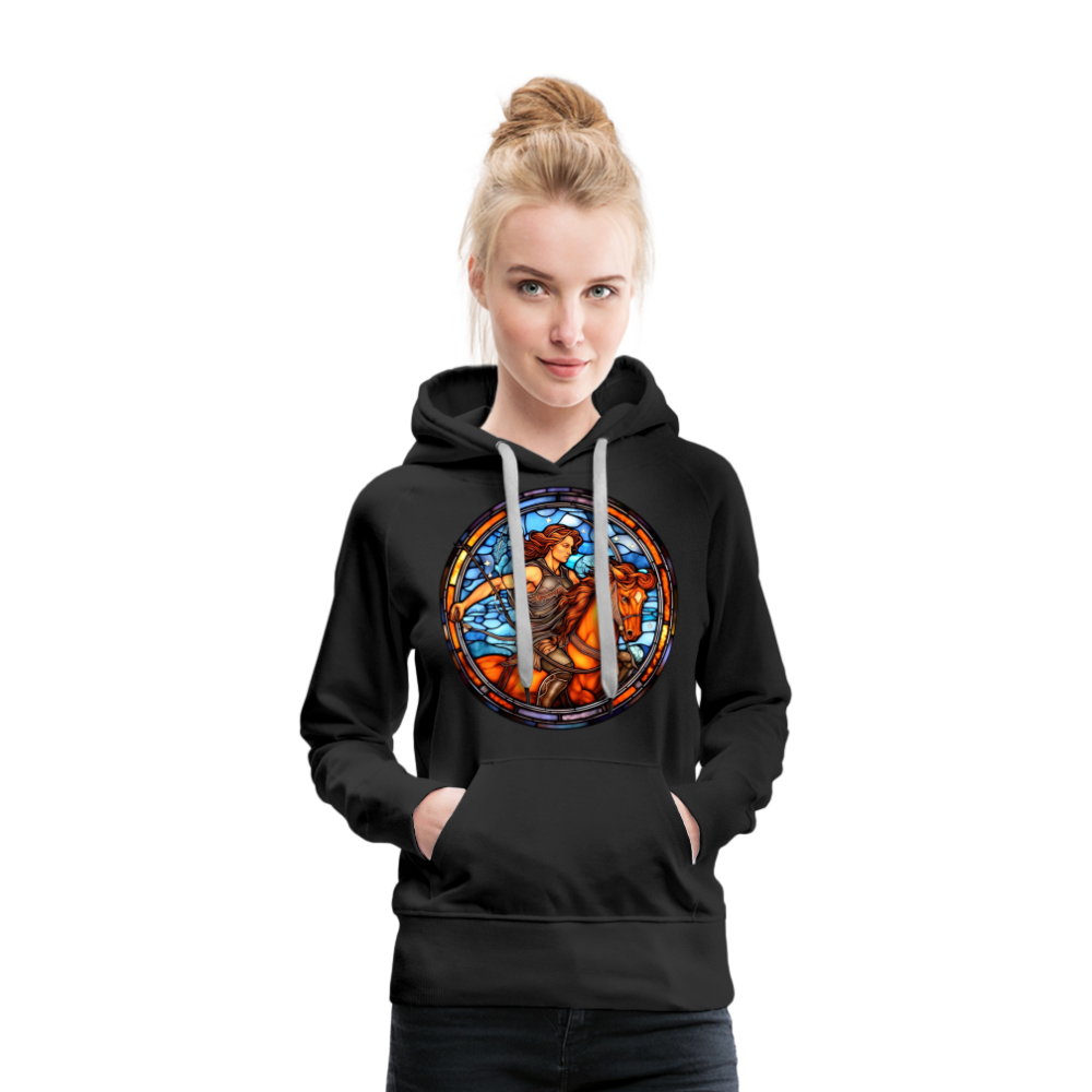 Women’s Mosaic Sagittarius Premium Hoodie - black