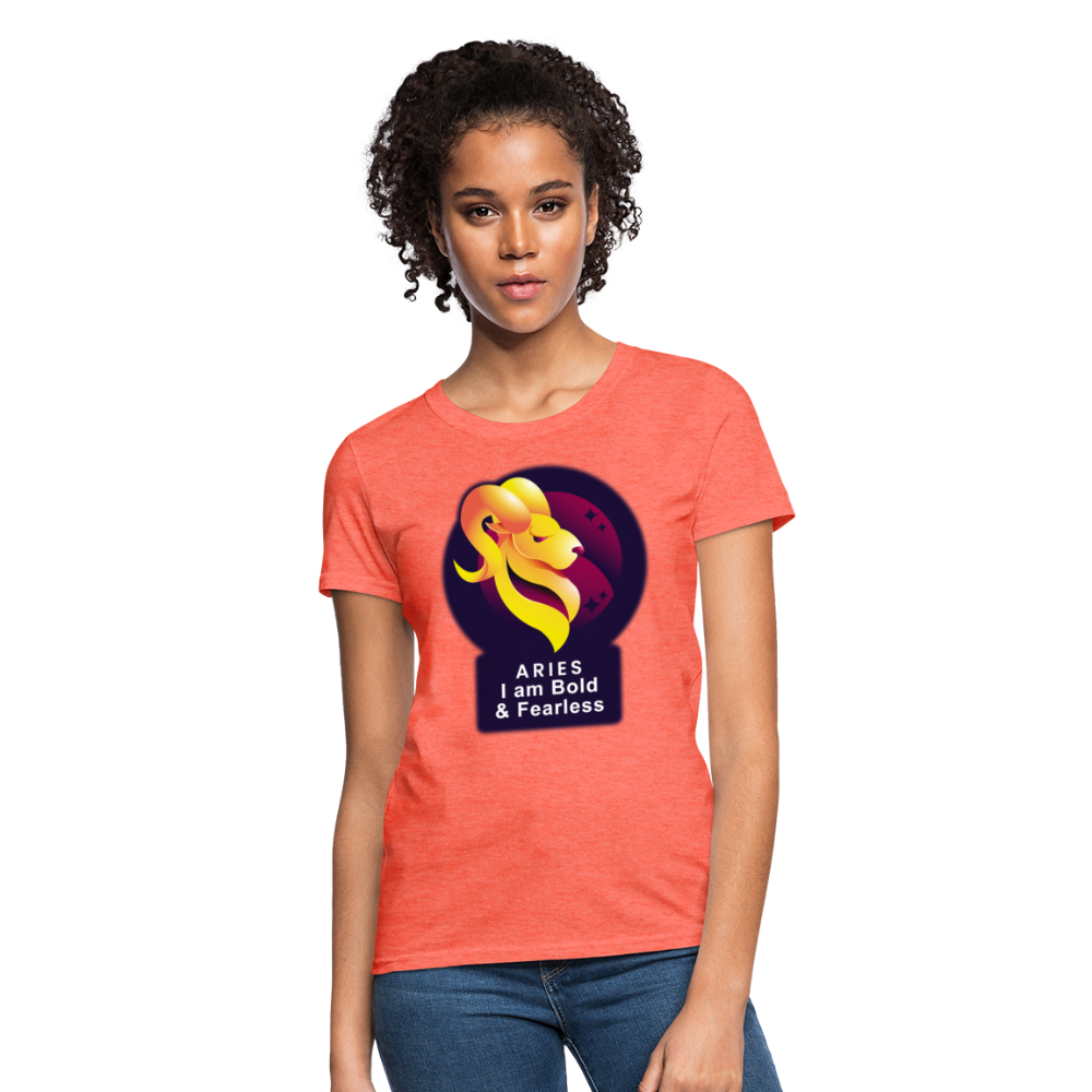 Women's Glow Aries T-Shirt - heather coral