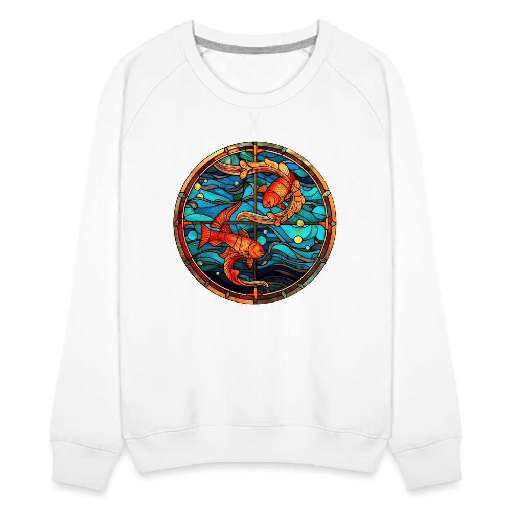 Women’s Mosaic Pisces Premium Sweatshirt - white