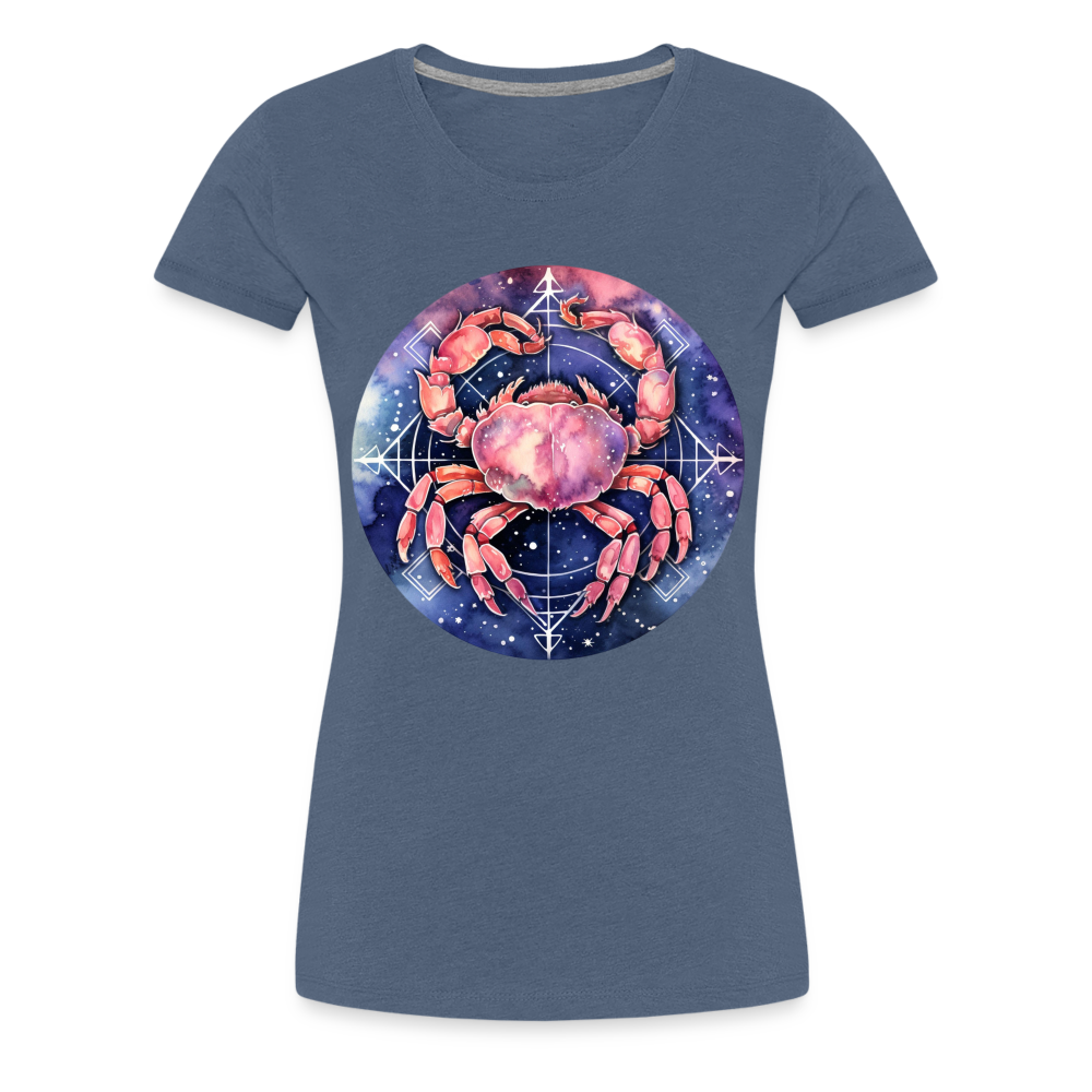 Women’s Mythical Cancer Premium T-Shirt - heather blue