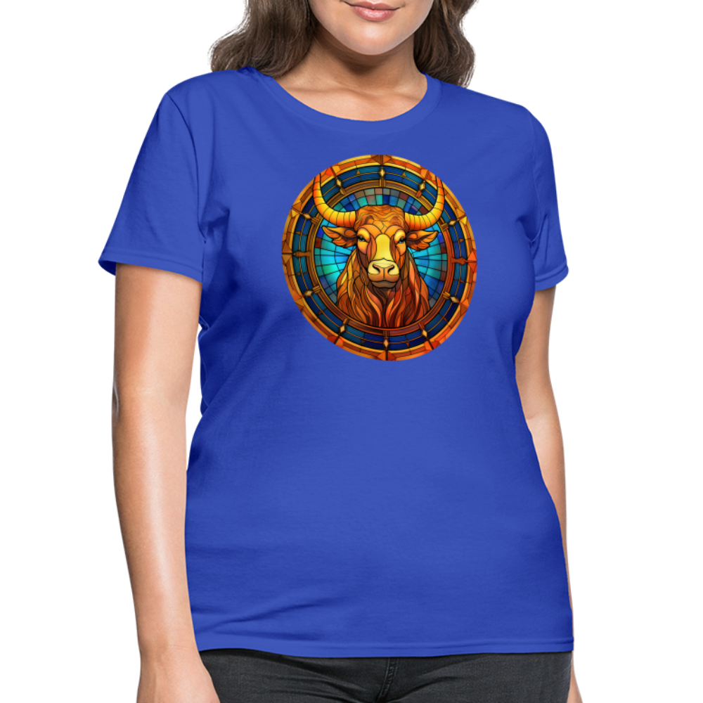 Women's Mosaic Taurus T-Shirt - royal blue