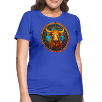 Thumbnail for Women's Mosaic Taurus T-Shirt - royal blue