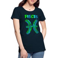 Thumbnail for Women's Power Words Pisces Premium T-Shirt - deep navy