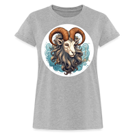 Thumbnail for Women's Symbol Capricorn Relaxed Fit T-Shirt - heather gray