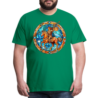 Thumbnail for Men's Mosaic Sagittarius Premium T-Shirt - kelly green