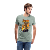 Thumbnail for Men's Fiery Aries Premium T-Shirt - steel green