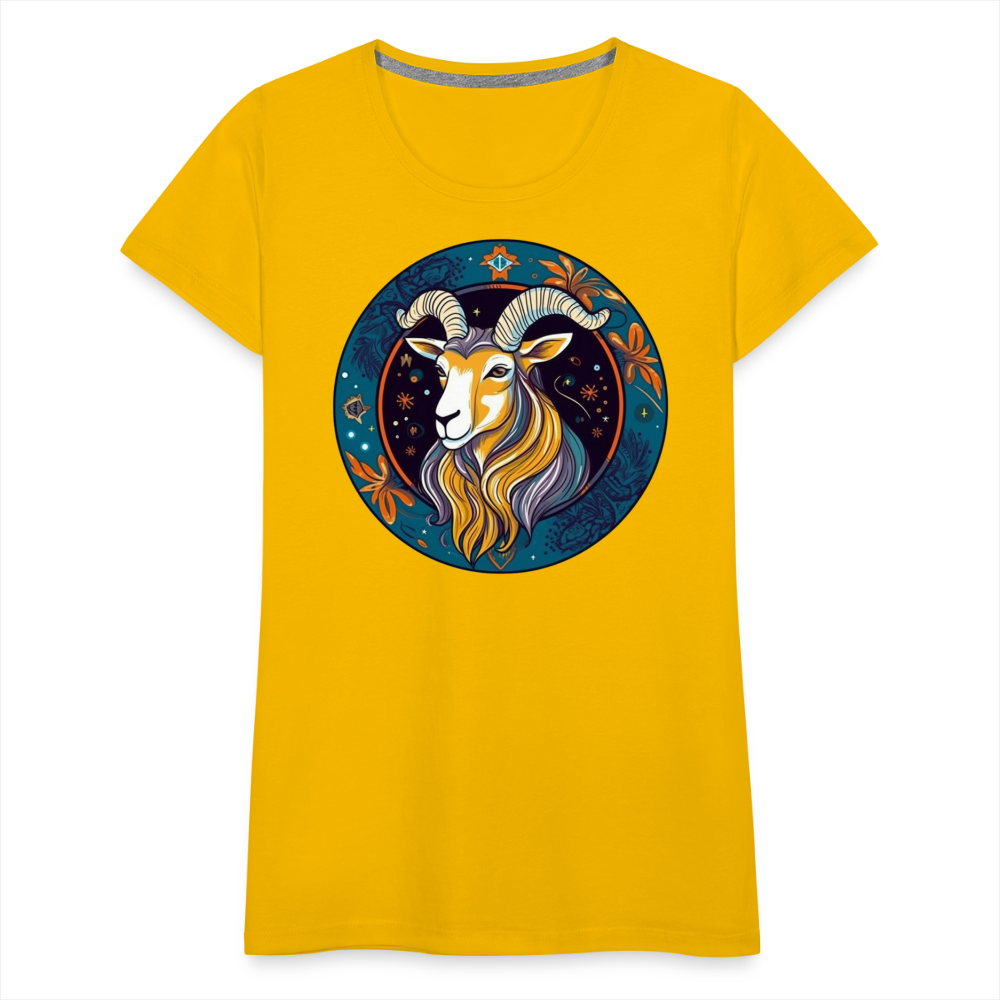 Women’s Mythical Capricorn Premium T-Shirt - sun yellow