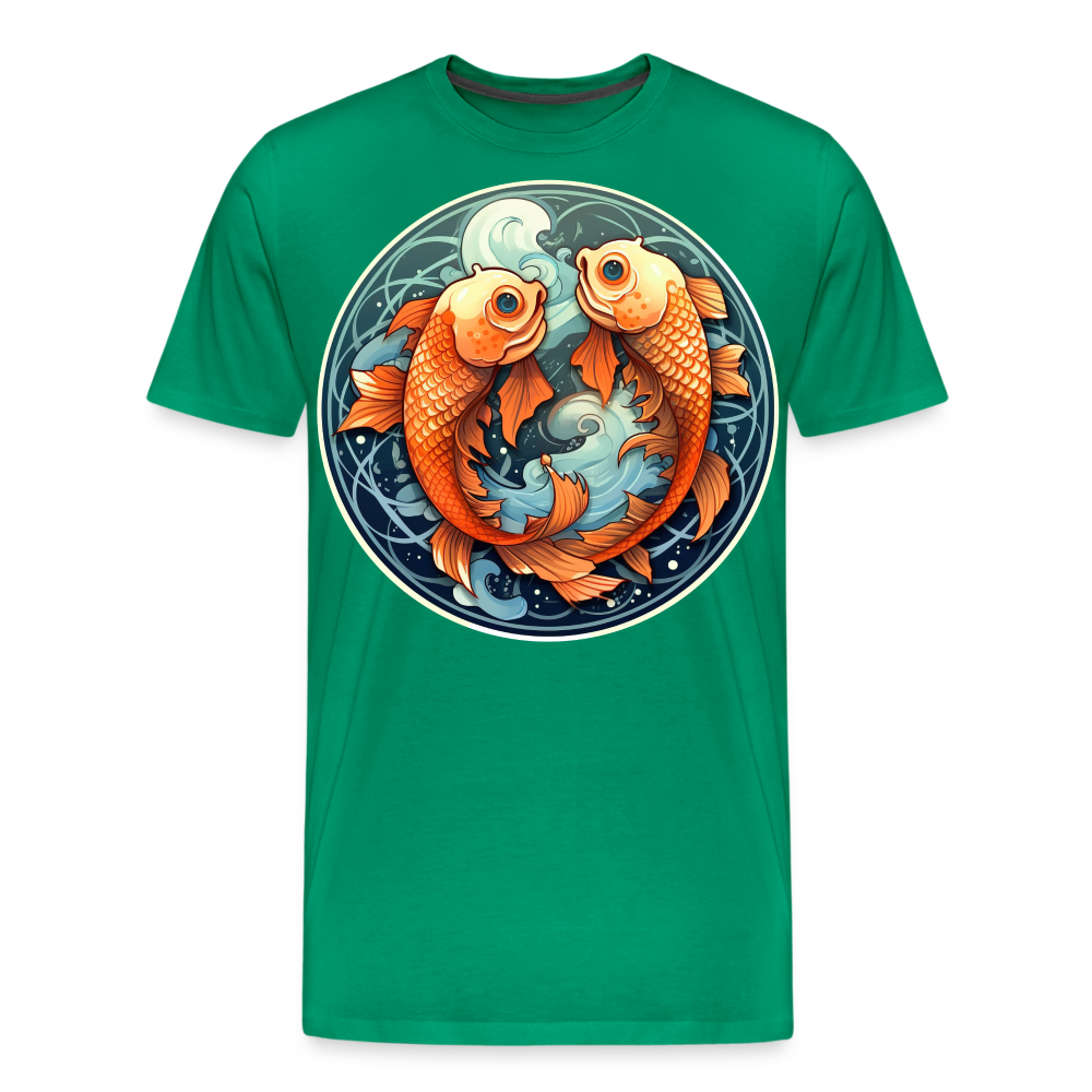 Men's Symbol Pisces Premium T-Shirt - kelly green