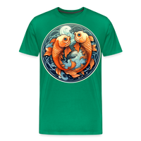 Thumbnail for Men's Symbol Pisces Premium T-Shirt - kelly green