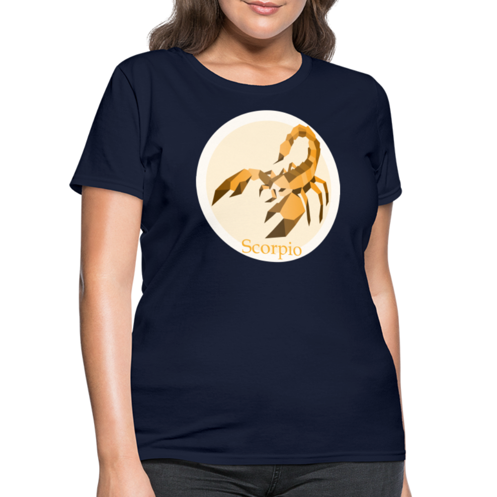 Women's Mosaic Scorpio T-Shirt - navy