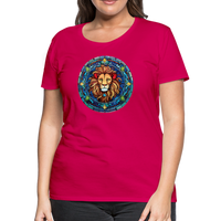 Thumbnail for Women's Mosaic Leo Premium T-Shirt - dark pink