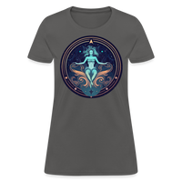 Thumbnail for Women's Mystic Aquarius T-Shirt - charcoal