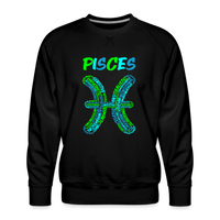 Thumbnail for Men's Power Words Pisces Premium Sweatshirt - black