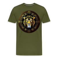 Thumbnail for Men's Mythical Leo Premium T-Shirt - olive green