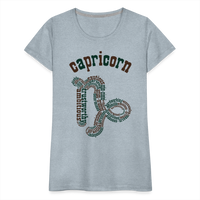 Thumbnail for Women's Power Words Capricorn Premium T-Shirt - heather ice blue