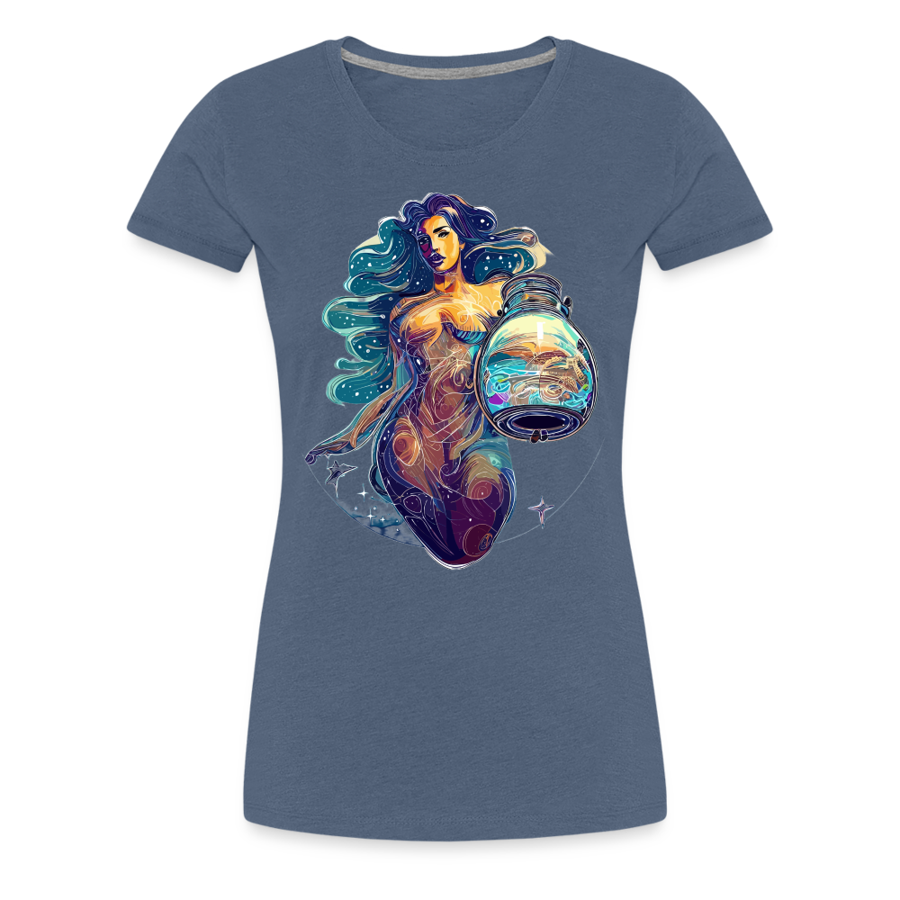 Women’s Mythical Aquarius Premium T-Shirt - heather blue