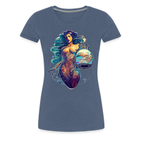 Thumbnail for Women’s Mythical Aquarius Premium T-Shirt - heather blue