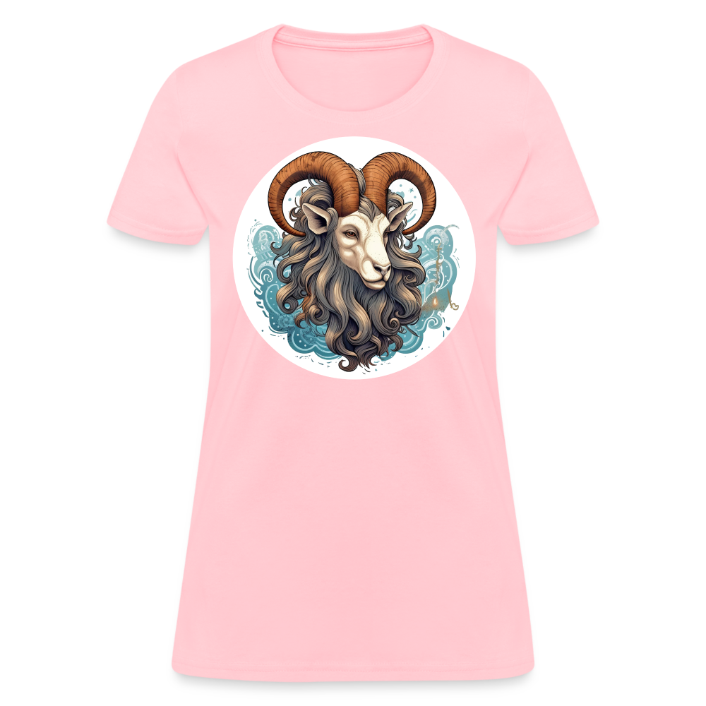 Women's Symbol Capricorn T-Shirt - pink