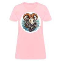 Thumbnail for Women's Symbol Capricorn T-Shirt - pink