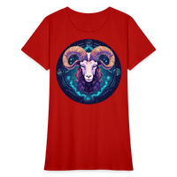 Thumbnail for Women's Magic Capricorn T-Shirt - red