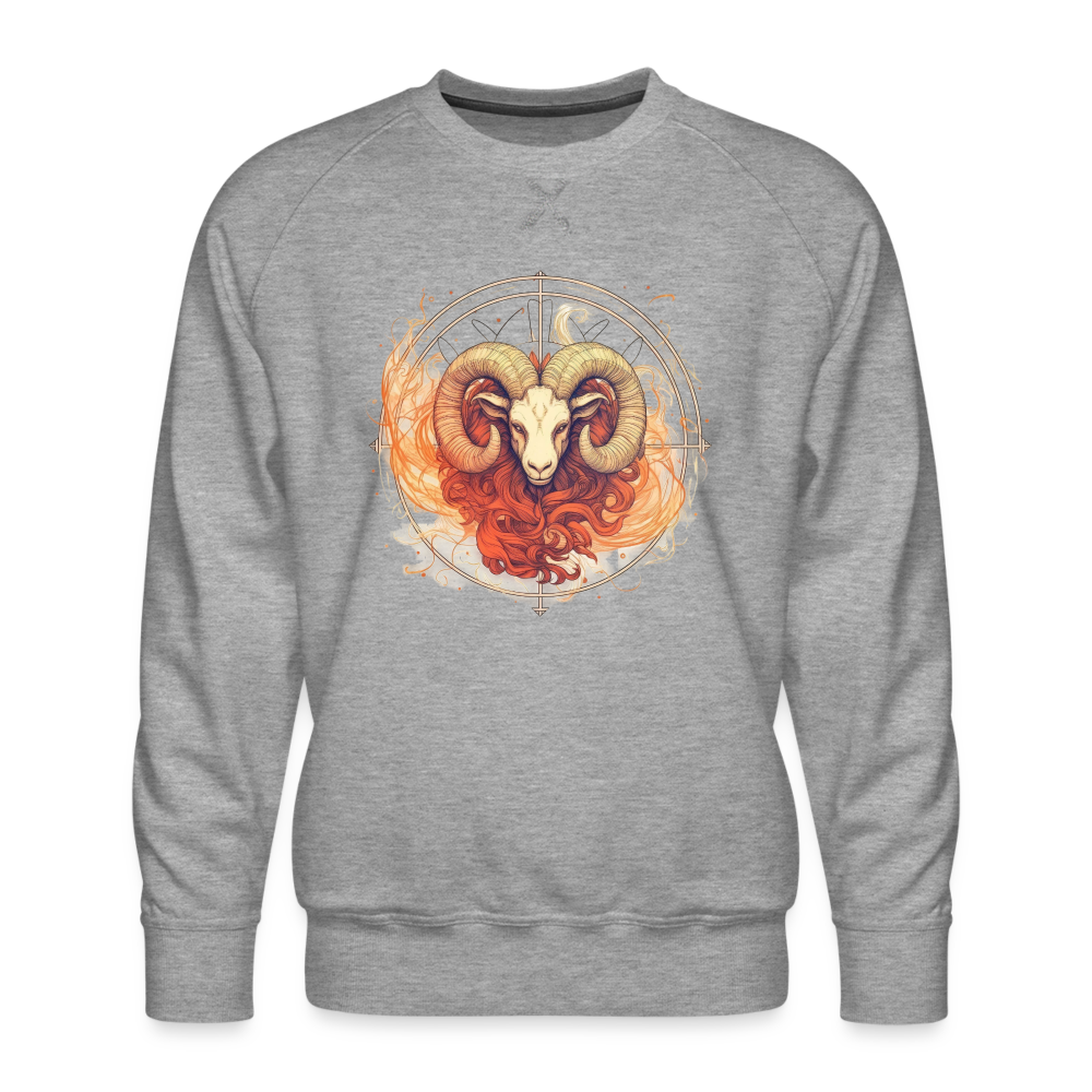 Men’s Mythical Aries Premium Sweatshirt - heather grey