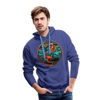 Thumbnail for Men’s Mosaic Pisces Premium Hoodie - royal blue