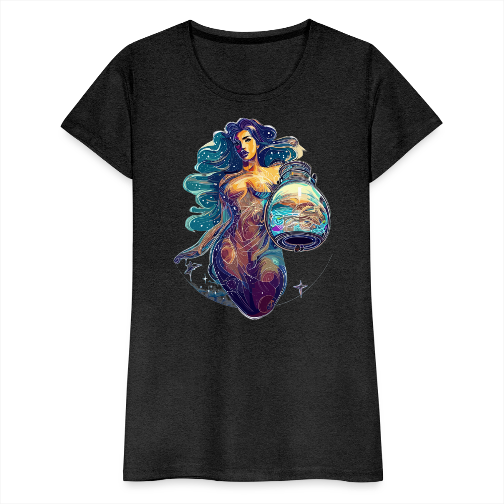 Women’s Mythical Aquarius Premium T-Shirt - charcoal grey