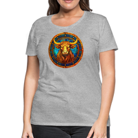 Thumbnail for Women’s Mosaic Taurus Premium T-Shirt - heather gray