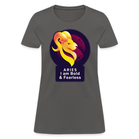 Thumbnail for Women's Glow Aries T-Shirt - charcoal