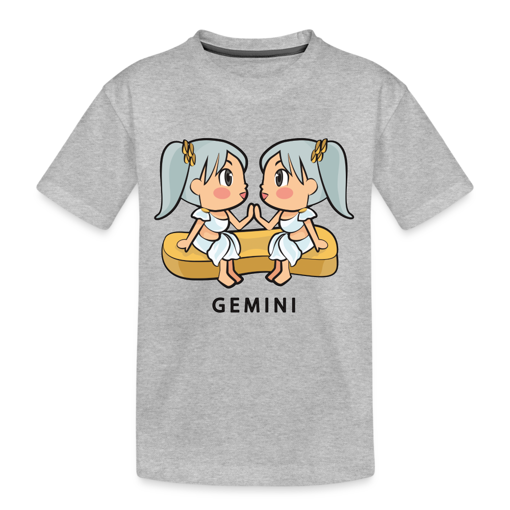 Kid’s Sweet Astro Gemini Premium Organic T-Shirt - heather gray