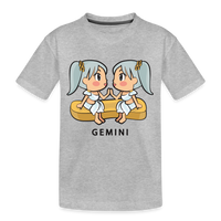 Thumbnail for Kid’s Sweet Astro Gemini Premium Organic T-Shirt - heather gray