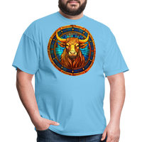 Thumbnail for Men's Mosaic Taurus Classic T-Shirt - aquatic blue