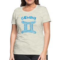 Thumbnail for Women's Power Words Gemini Premium T-Shirt - heather oatmeal