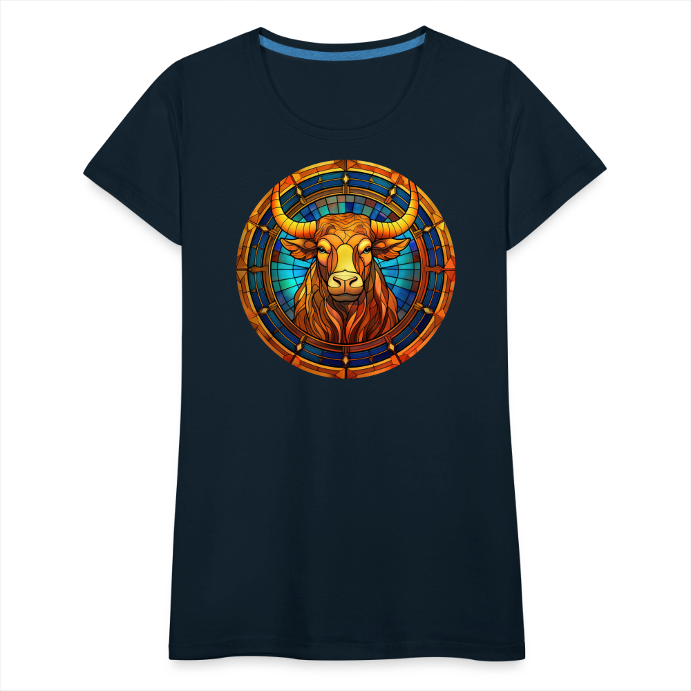 Women’s Mosaic Taurus Premium T-Shirt - deep navy