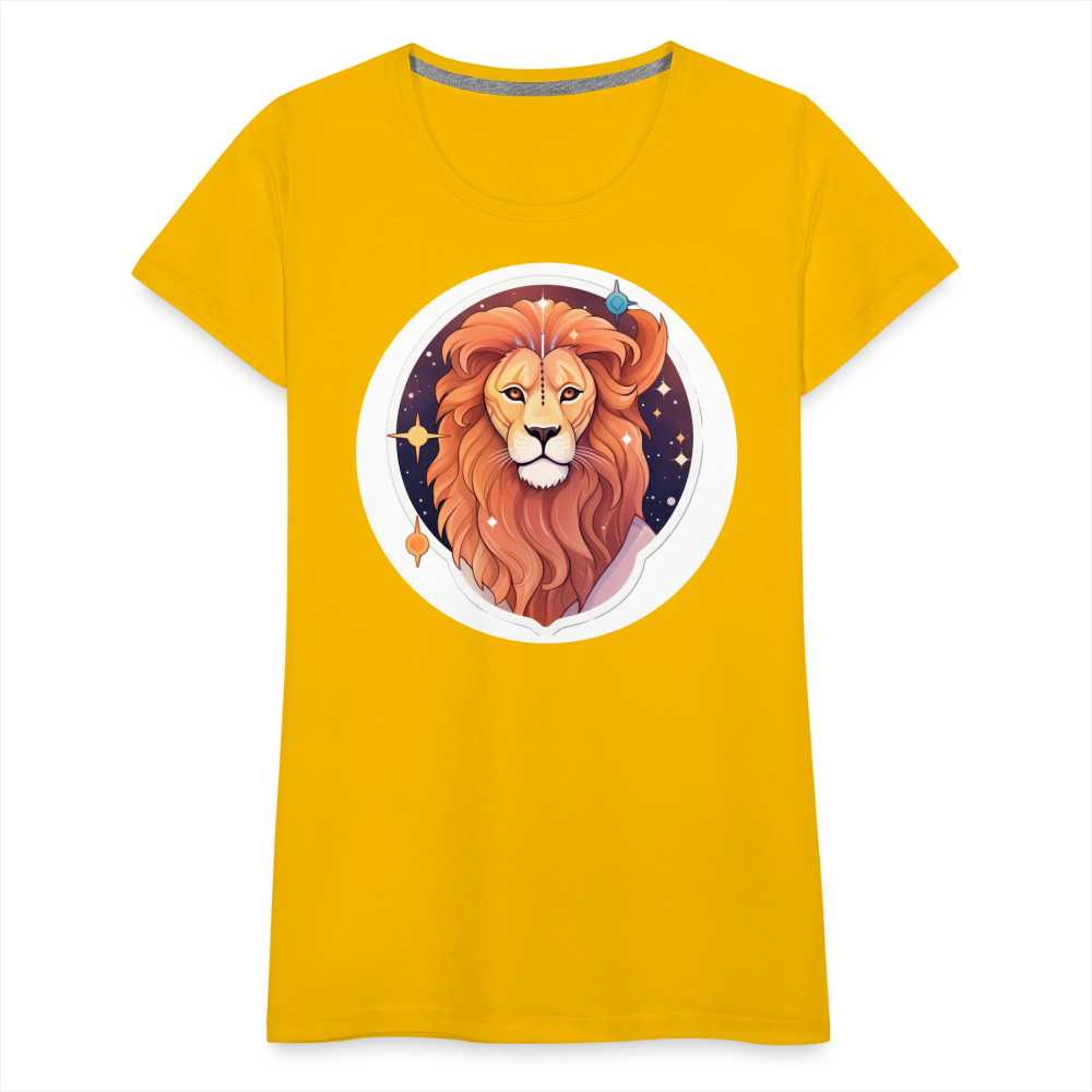 Women's Symbol Leo Premium T-Shirt - sun yellow